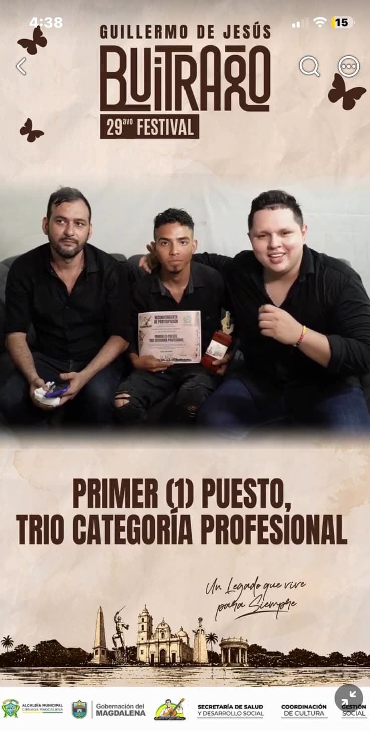 Primer puesto - Trío Aficionado